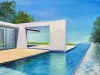 10_Tadao Ando Pool Öl auf Holz 21 x 29 cm